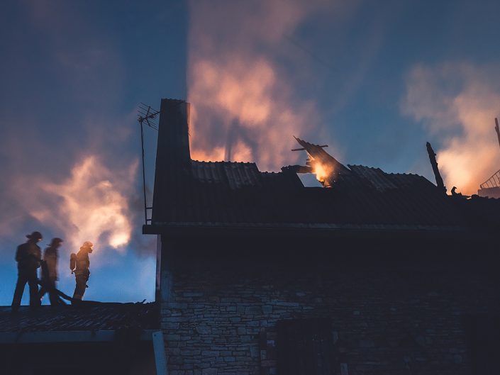 Pożar budynku mieszkalnego "Barka"